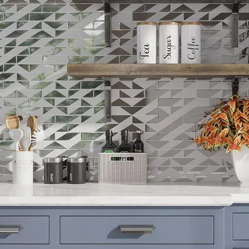 Art Deco Tiles in Marble and Glass