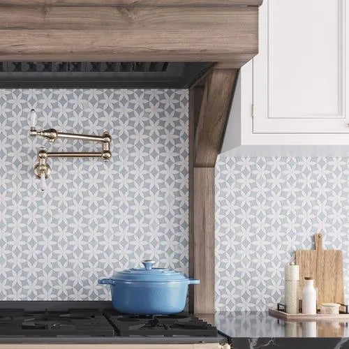 Blue Celeste Marble Tiles