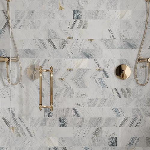 Marble Subway Tile Backsplash, Showers