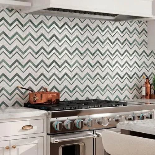 Chevron Tile | Kitchen Backsplash, Bathroom & Shower