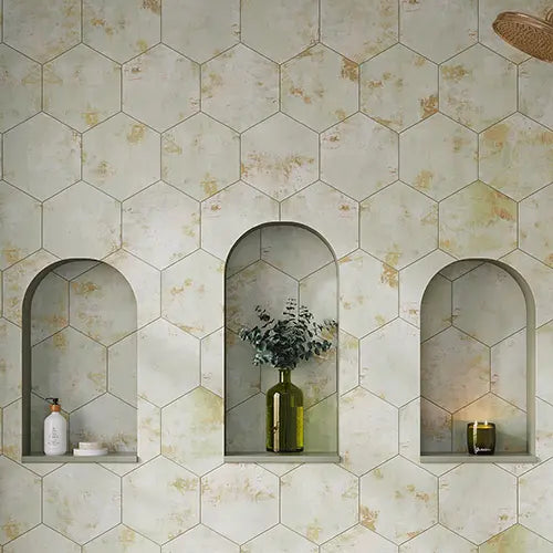 Hexagon Tiles for Bathroom, Backsplash, Floors, Walls