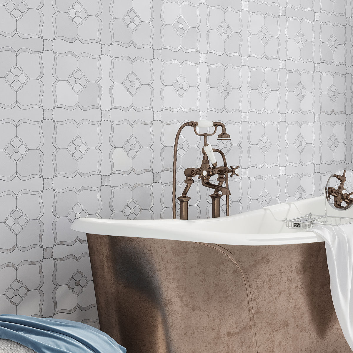 Mother of Pearl Waterjet Tiles