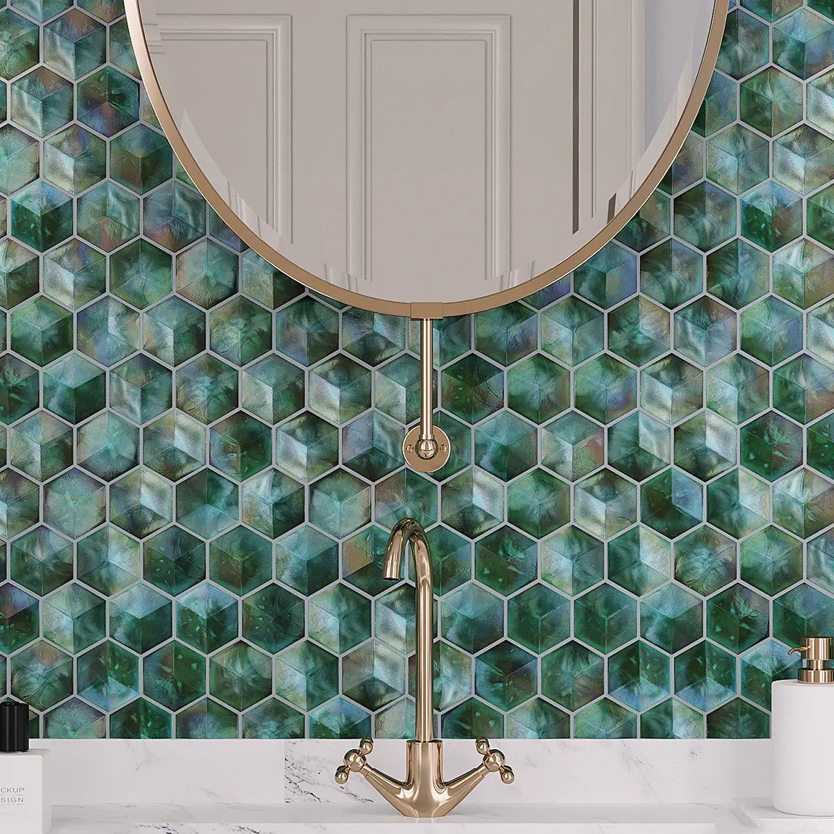 Emerald Green and Brass Decor Ideas