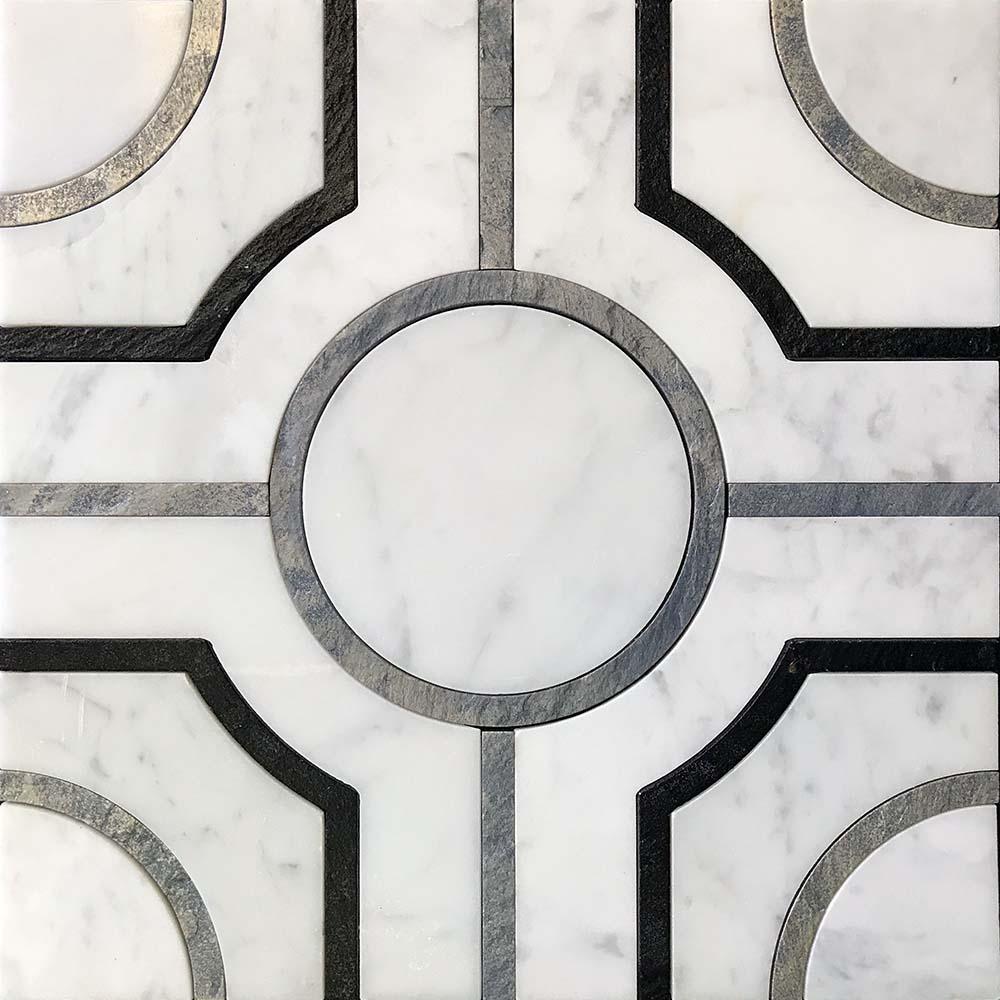 Geometric Waterjet Tiles