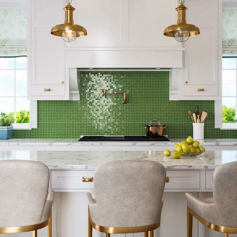 Speckled Glass Mosaic Tiles