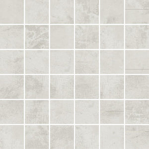 Gilded Age White Natural Porcelain Mosaic Tile