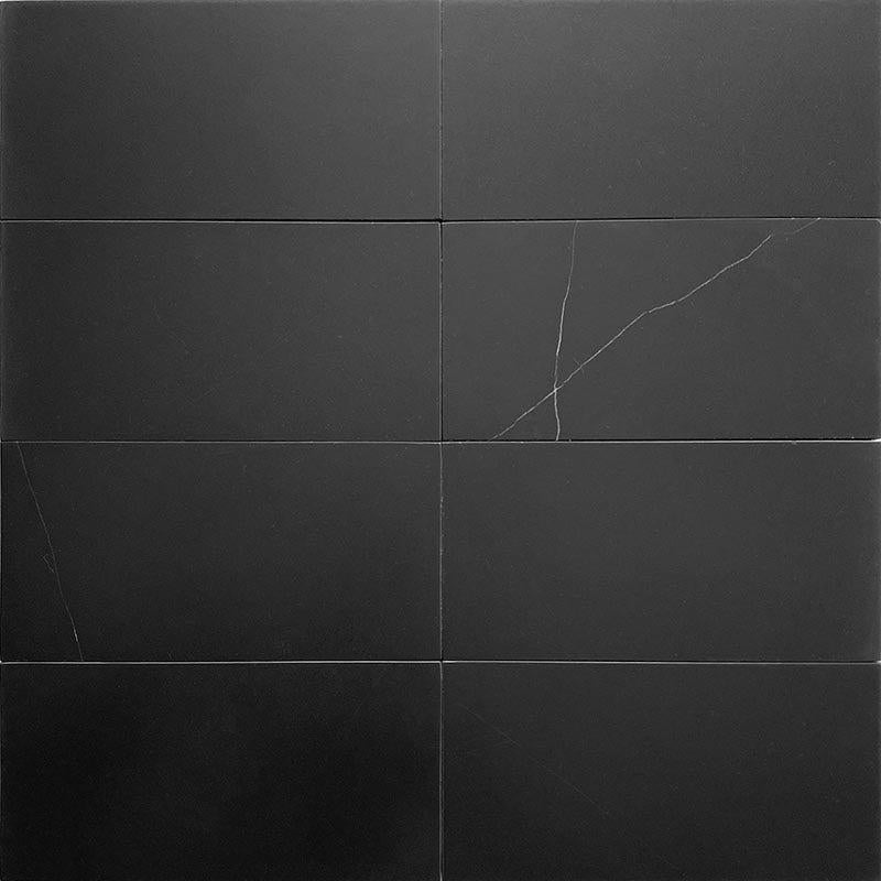 black marble subway tile