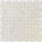 White Marble Mini basketweave tile