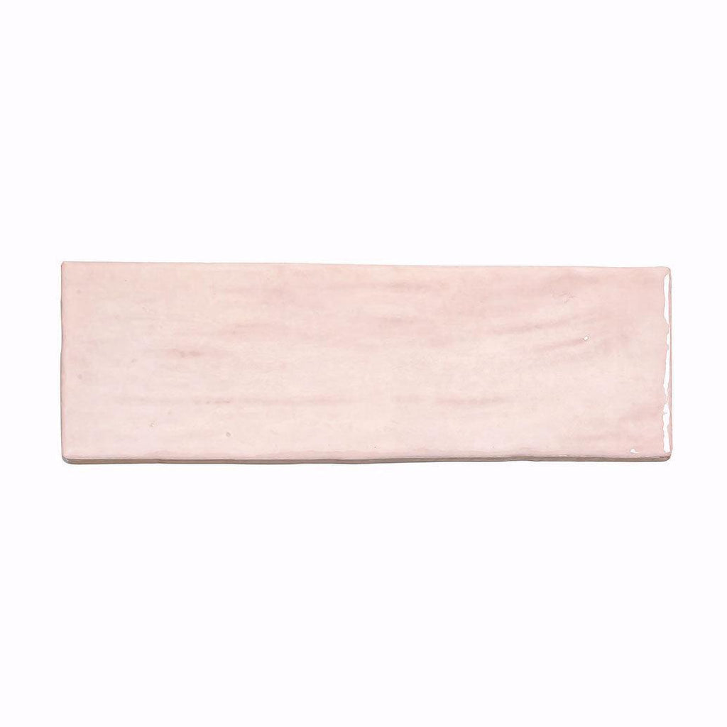 La Riviera Rose Pink Ceramic Subway Tile 2.5x8" | Tile Club