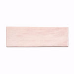 La Riviera Rose Pink Ceramic Subway Tile 2.5x8" Sample