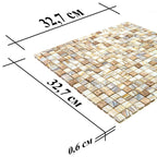 Amber Sedimentary Squares Glass Tile | Tile Club