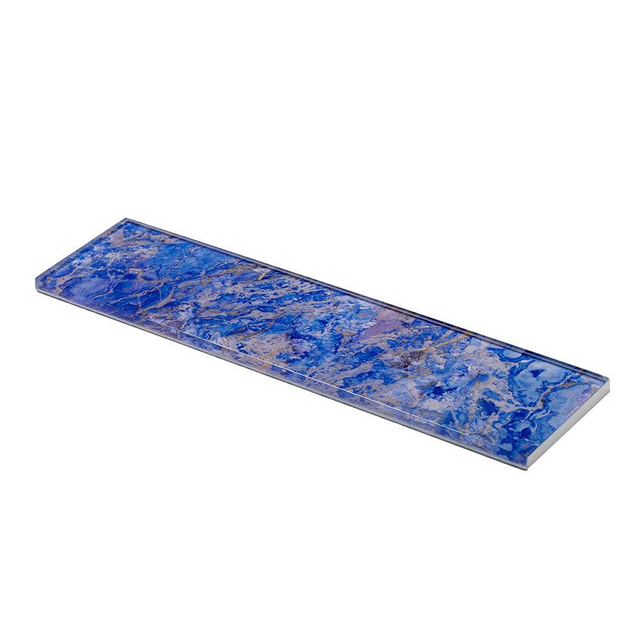 3" x 12" Celestial Sky Lapis Glass Tile | Tile Club