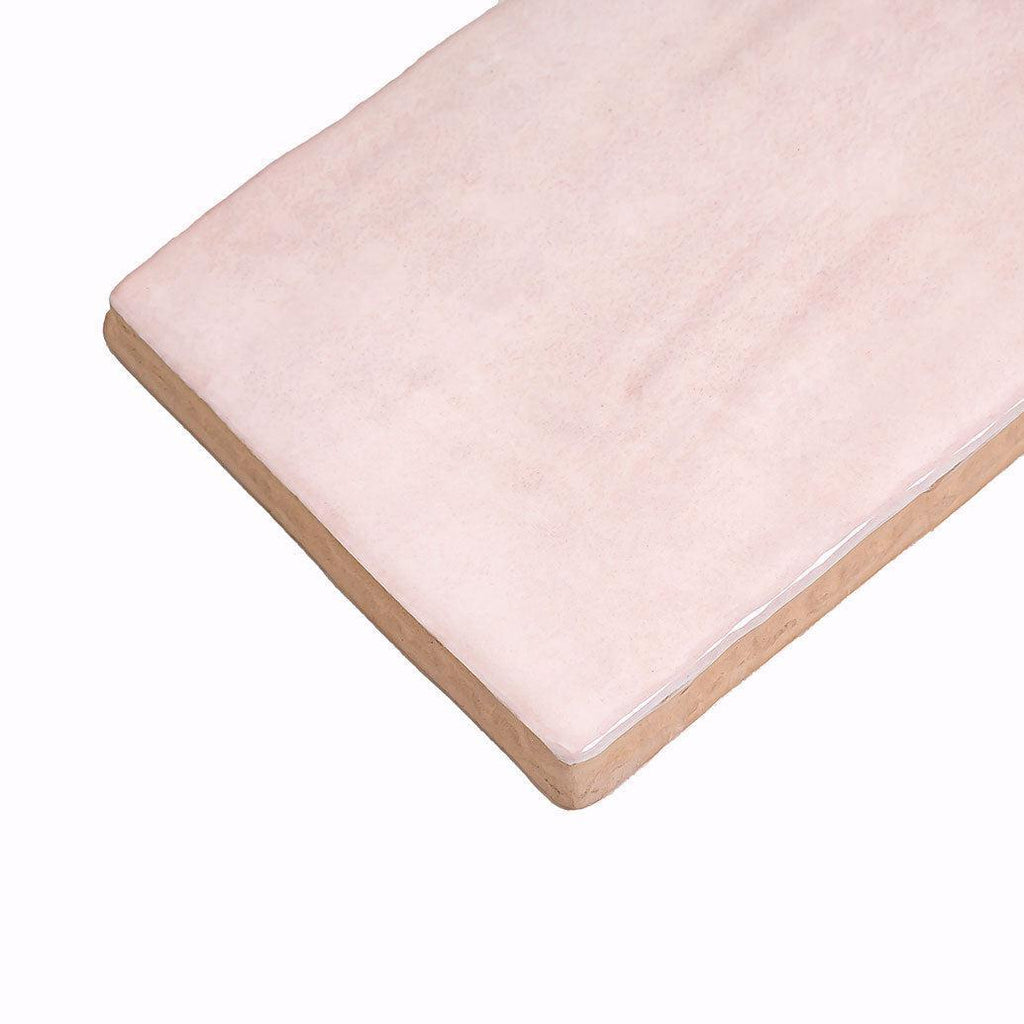 La Riviera Rose Pink Ceramic Subway Tile 2.5x8" | Tile Club