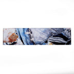 3" x 12" Gold and Blue Agate Glass Tile | Tile Club