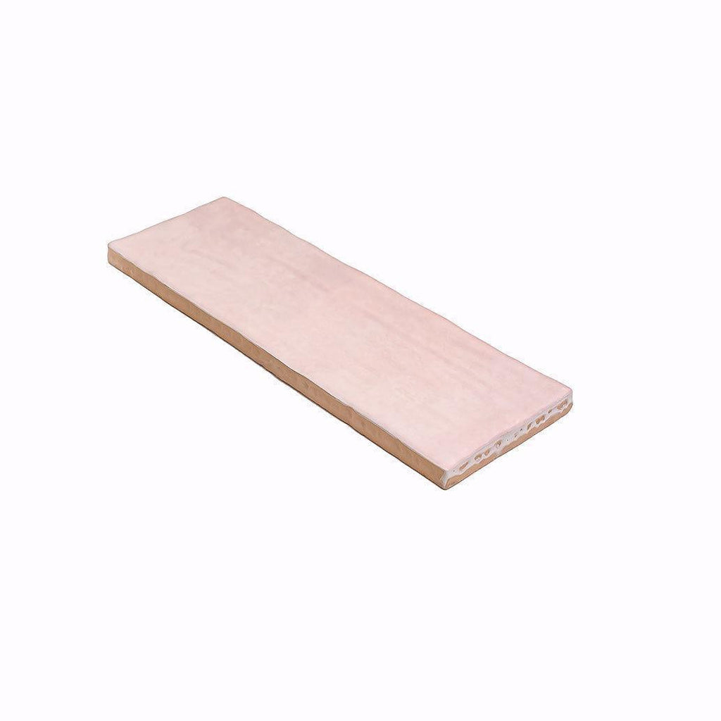 La Riviera Rose Pink Ceramic Subway Tile 2.5x8" | Tile Club