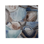 3" x 12" Agate Crystal Blue Geode Glass Tile | Tile Club