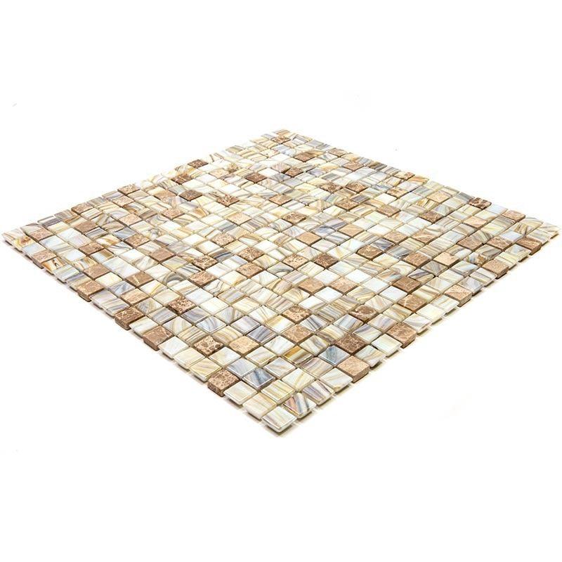 Amber Sedimentary Squares Glass Tile | Tile Club