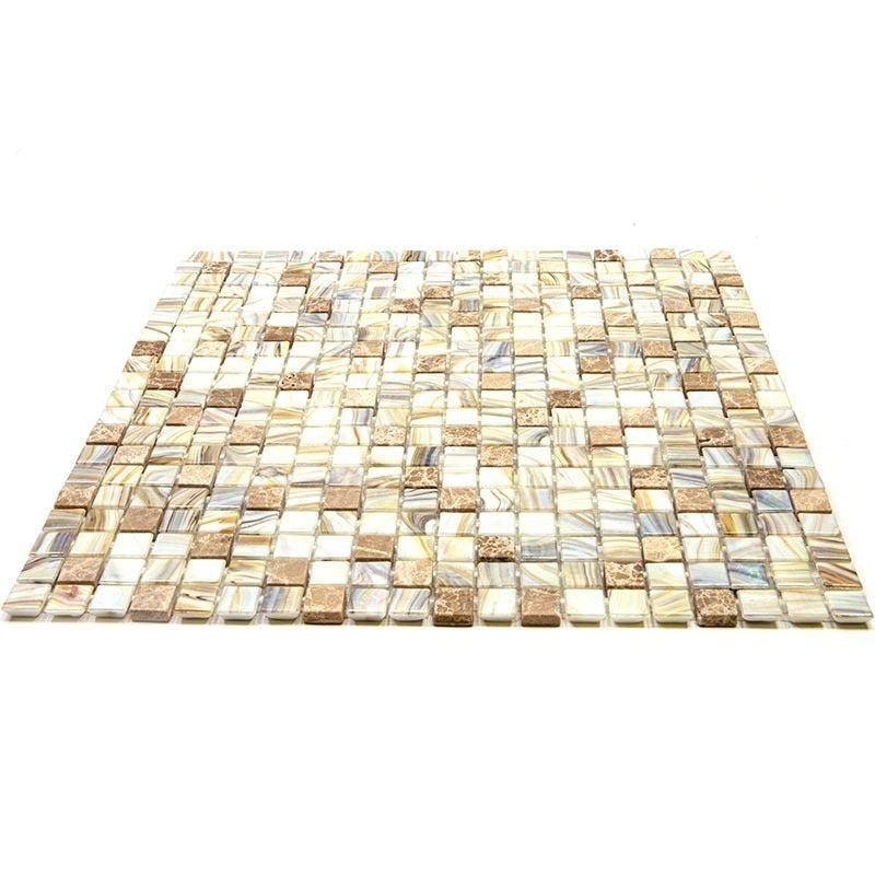 Amber Sedimentary Squares Glass Tile | Tile Club