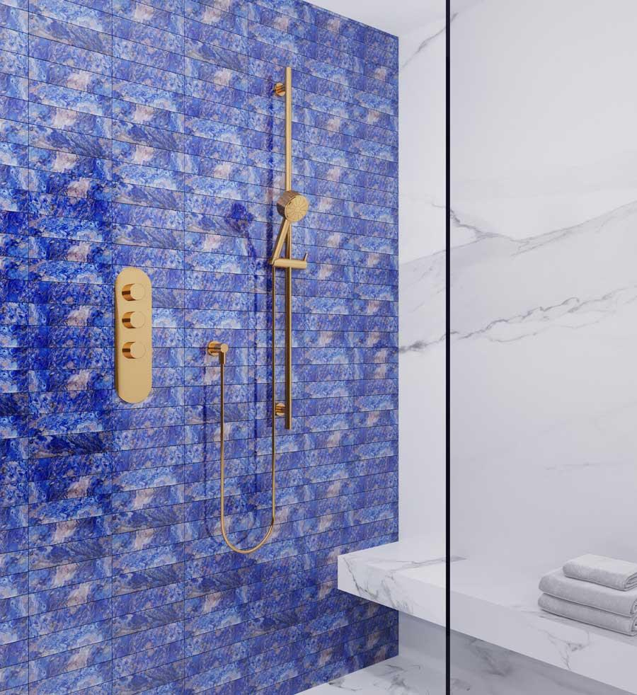 3" x 12" Celestial Sky Lapis Glass Tile | Tile Club
