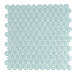 Aqua Glass Penny Round Tile