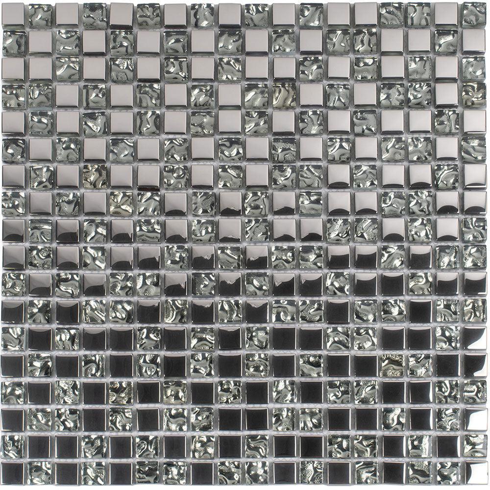 Tile Club | Breeze Silver Glass Mosaic Wall & Floor Tile position: 1
