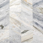 Calacatta Bluette Honed Marble Subway Tile 4x12