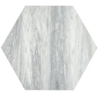 Calacatta Bluette Marble 10" Honed Hexagon Tile
