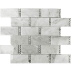 Carrara Subway With Bardiglio Dot Mosaic Tile | Tile Club | Position1