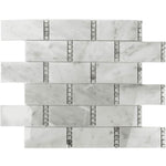 Carrara Subway With Bardiglio Dot Mosaic Tile | Tile Club | Position1