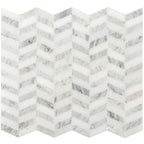 Contemporary Chevron Marble Mosaic Tile