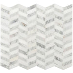 Contemporary Chevron Marble Mosaic Tile