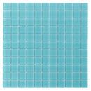 Glacier Aqua 1X1 Frosted Glass Tile Sample