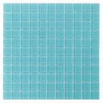Glacier Aqua 1X1 Frosted Glass Tile Sample