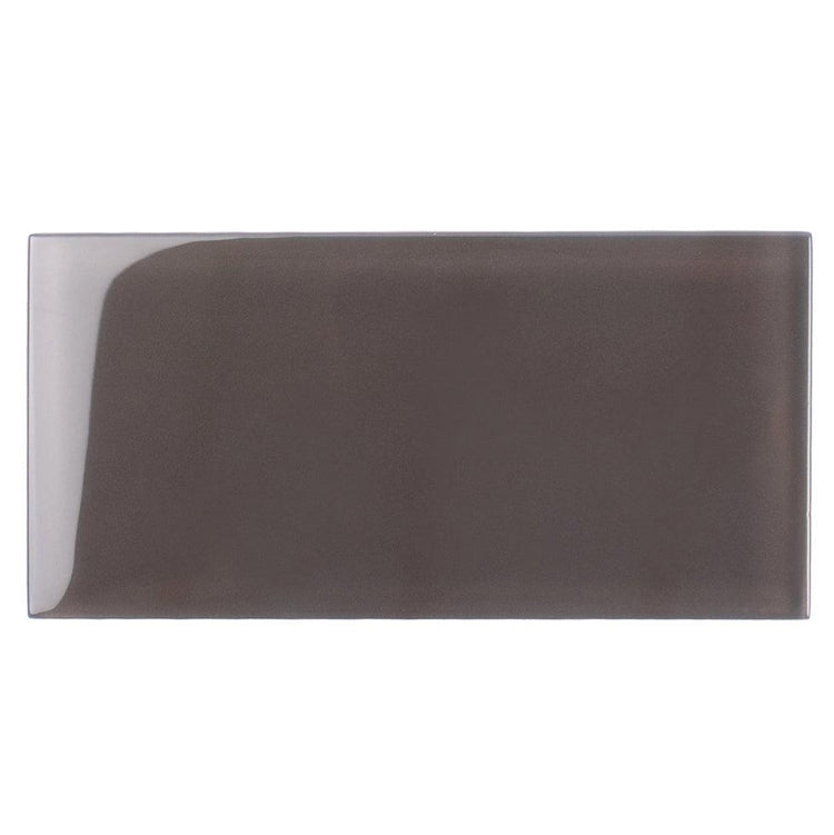 Ash Gray 3x6 Polished Glass Tile| Tile Club