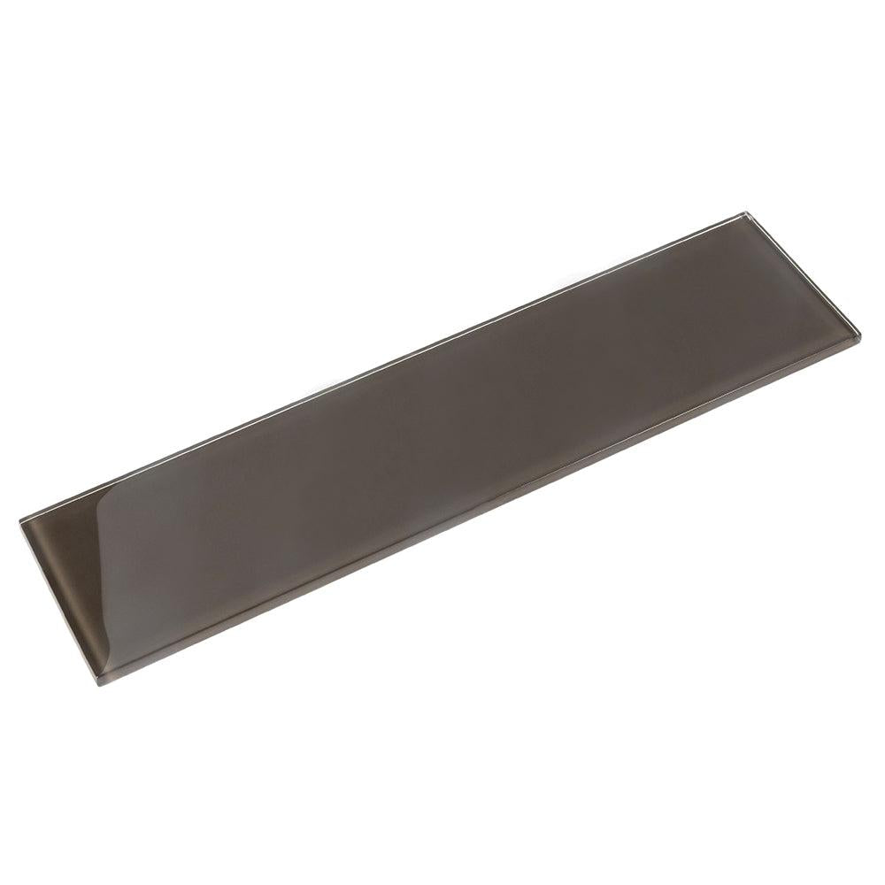 Glacier Ash Gray 4X16 Polished Glass Tile | Tile Club