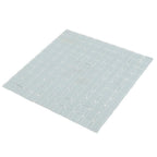 Glacier Aura Gray 1X1 Frosted Glass Tile | Tile Club