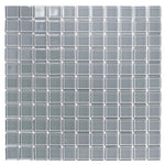 Glacier Aura Gray 1X1 Polished Glass Tile Sample