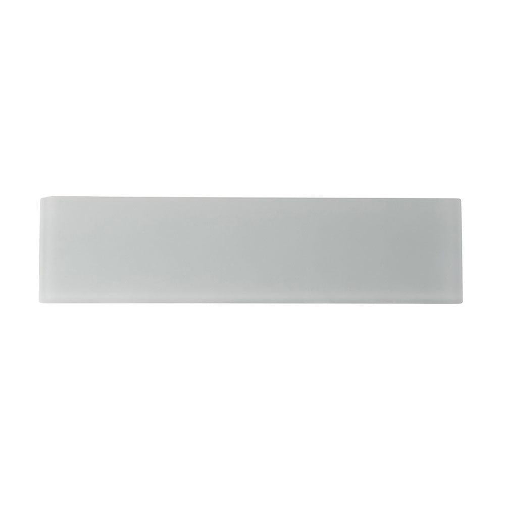 Glacier Aura Gray 3X12 Frosted Glass Tile