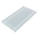 Glacier Aura Gray 3X6 Polished Glass Subway Tile | Tile Club