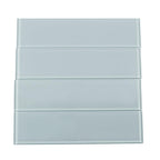 Glacier Aura Gray 4X16 Polished Glass Tile | Tile Club