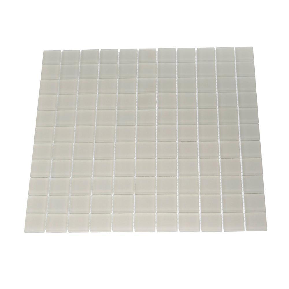 Glacier Beach 1X1 Frosted Glass Tile | Tile Club