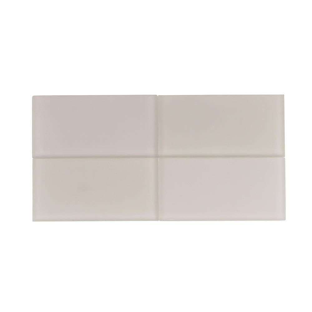Glacier Beach 3X6 Frosted Glass Tile