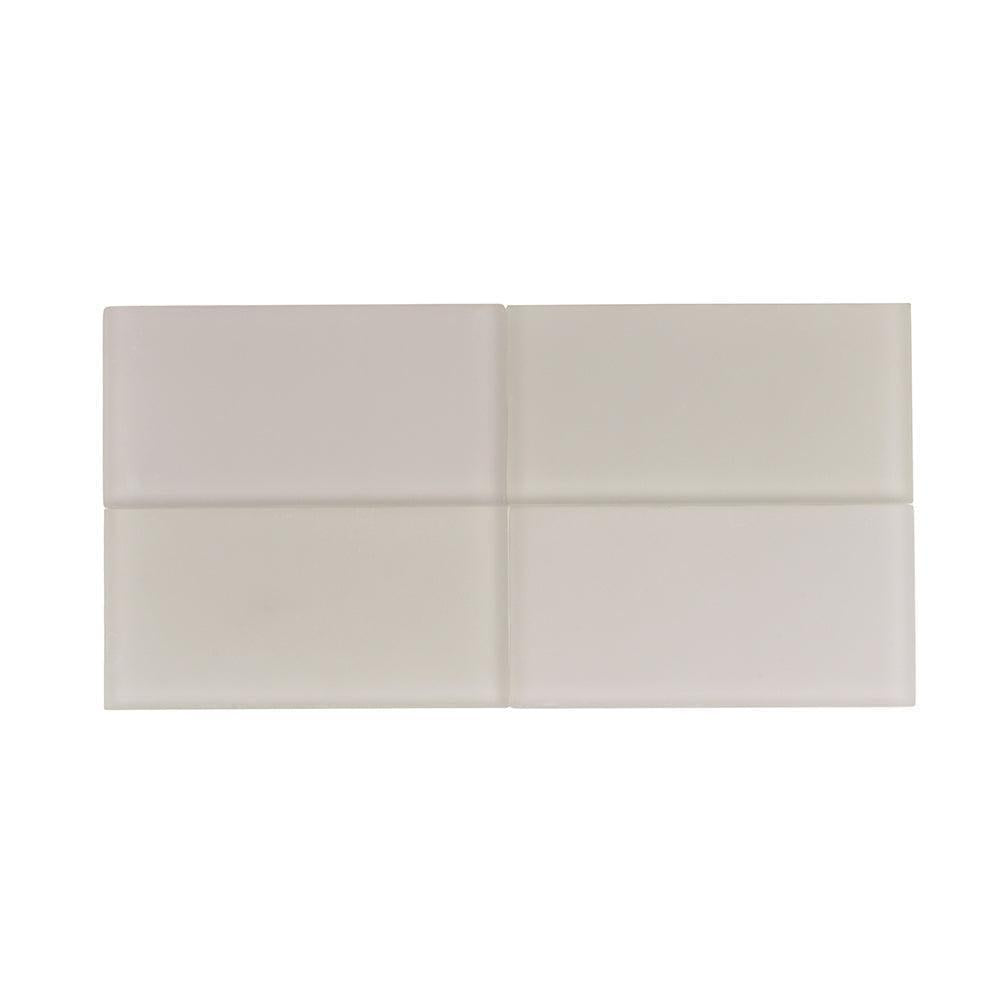 Glacier Beach 3X6 Frosted Glass Subway Tile | Tile Club