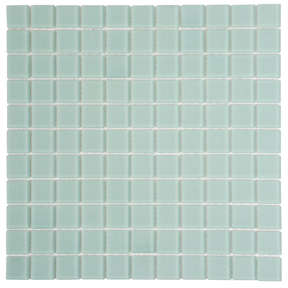 Glacier Breeze 1X1 Frosted Glass Tile Sample