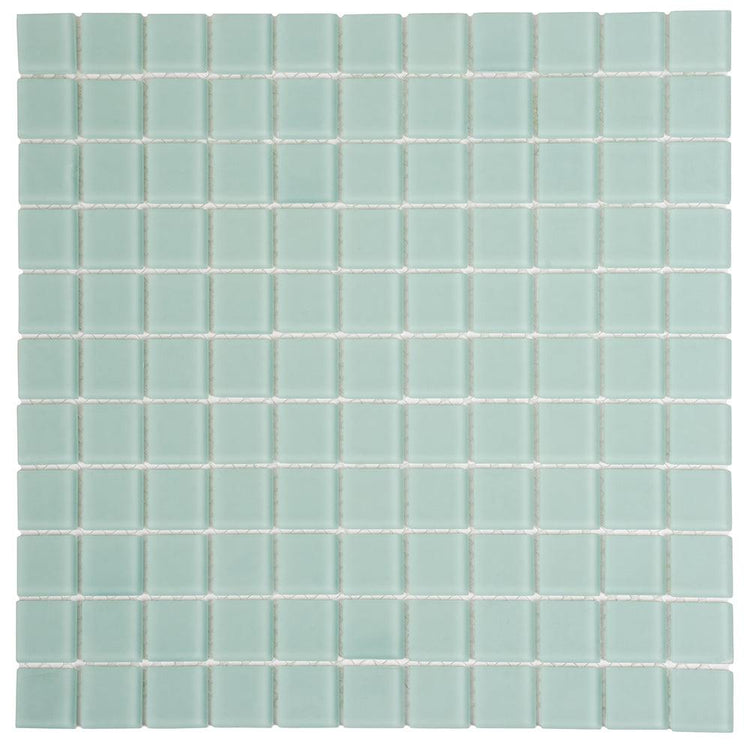 Glacier Breeze 1X1 Frosted Glass Tile Sample