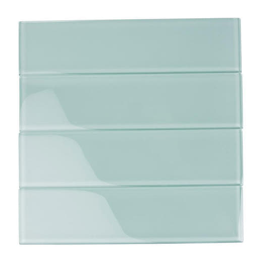 Glacier Breeze 3X12 Polished Glass Tile | Tile Club