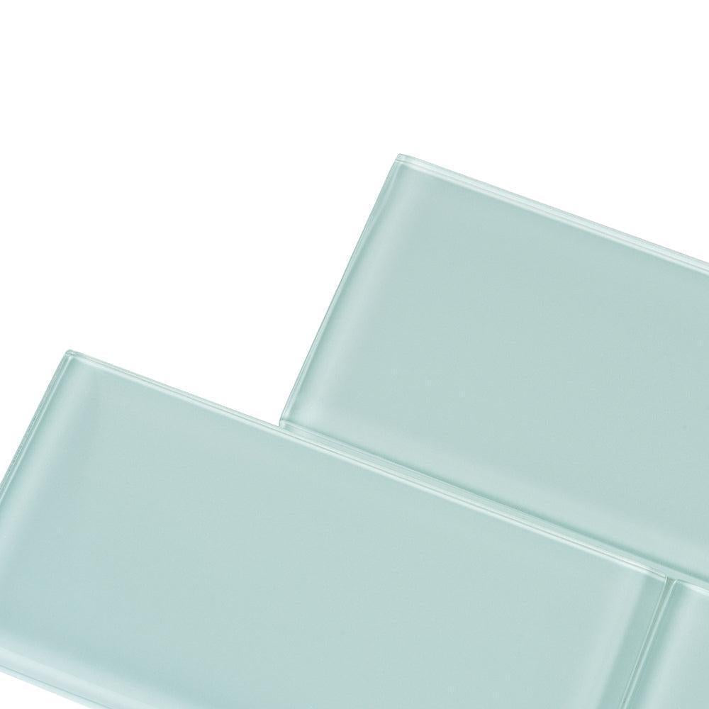 Glacier Breeze 3X6 Polished Glass Subway Tile | Tile Club