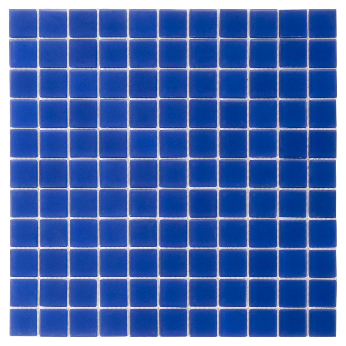 Glacier Cobalt Blue 1x1 Matte Glass Tile Sample