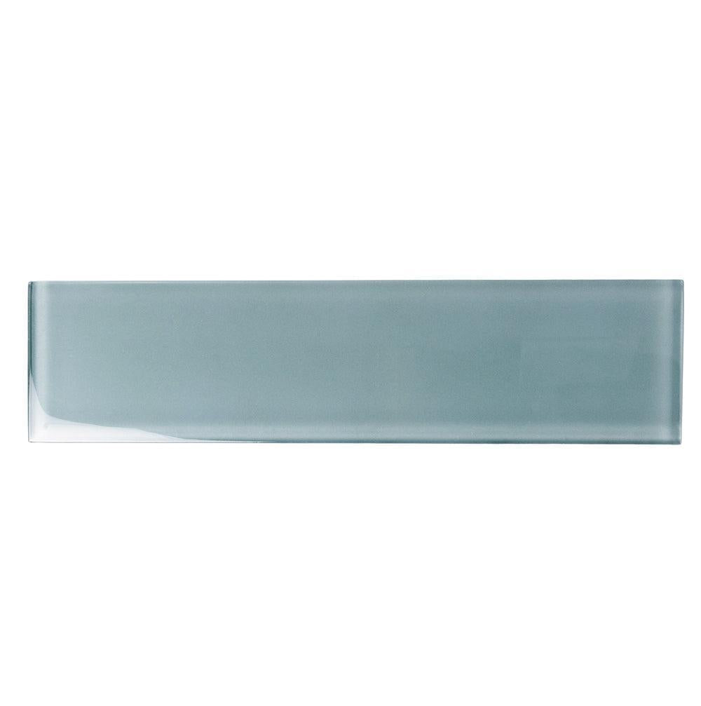 Gray Polished Glass Tile|Tile Club