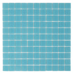 Glacier Laguna Blue 1X1 Frosted Glass Tile